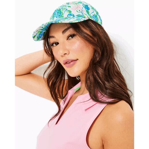 ☀🌴🏌 NWT LILLY PULITZER Women’s Run Around Hat Resort White Print - Picture 10 of 10